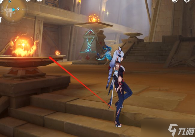 《原神》沙漠解密 沙漠地底宝箱解密