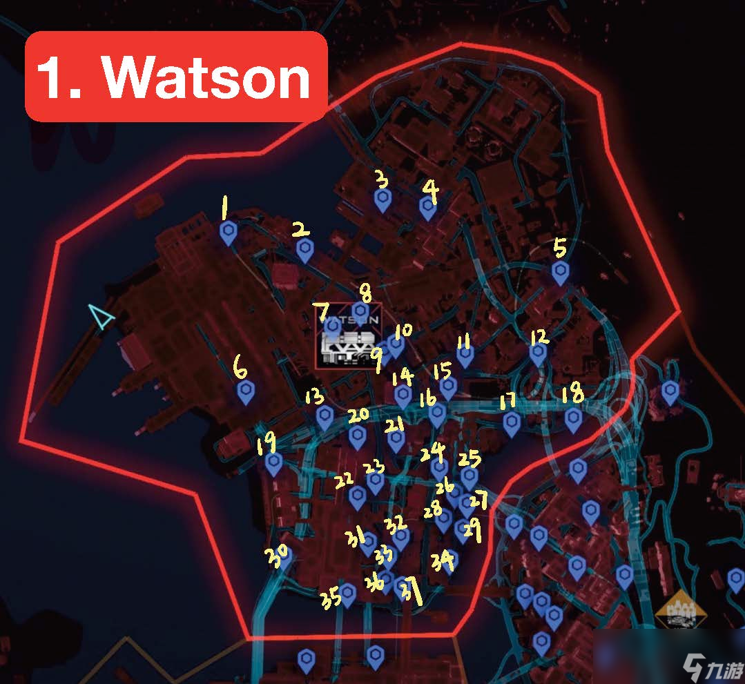 赛博朋克2077沃森区的传送点在哪里