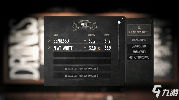 《浓缩咖啡大亨》将推出试玩Demo 建立独特的咖啡店