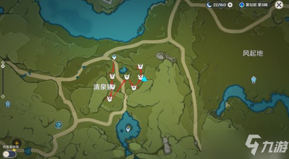 原神慕风蘑菇采集路线