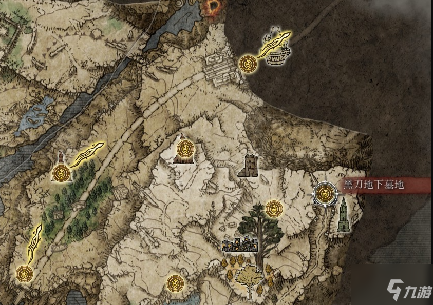 《艾尔登法环》黑刀地下墓地铁门打开方法