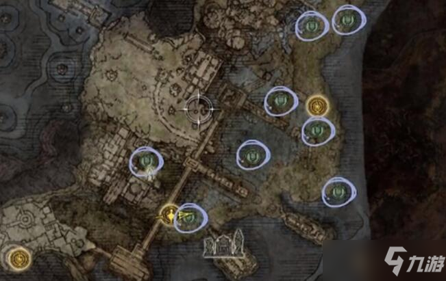 艾尔登法环八个火盆位置图示 在哪里?