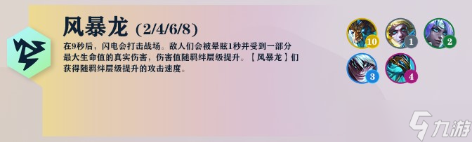 《云顶之弈》巨龙之境风暴龙羁绊效果详解