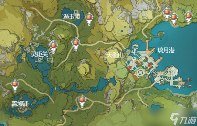 原神日落果采集点位置大全 2022日落果采集路线刷新点汇总