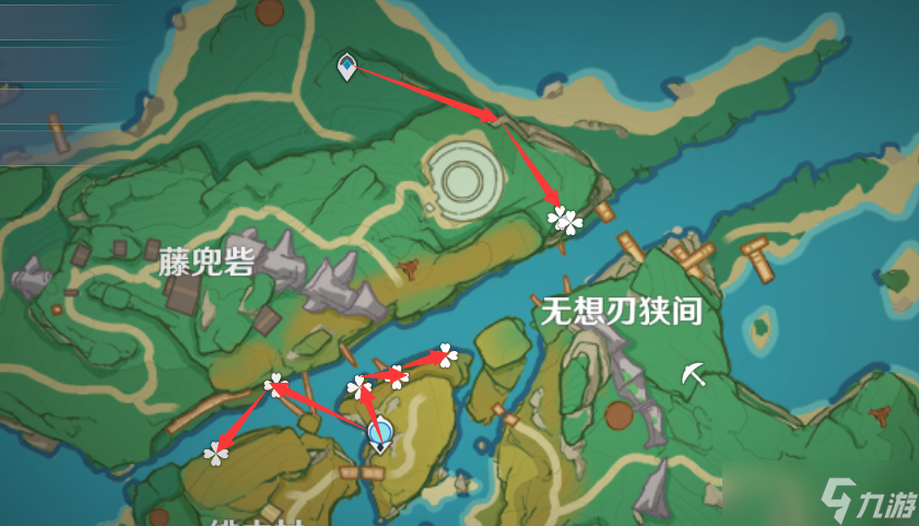 《原神》2.7版本鸣草采集路线