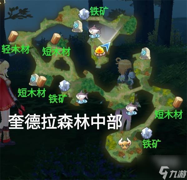 玛娜希斯回响所有地图资源分布一览