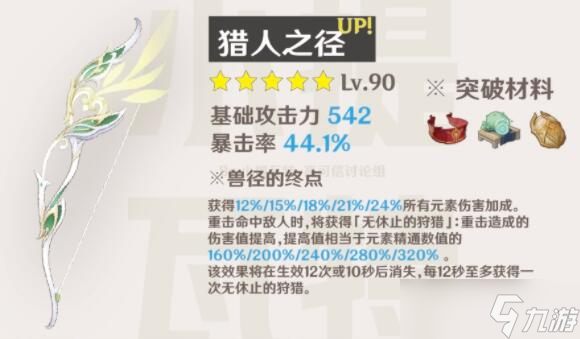 原神猎人之径适合谁用-猎人之径适用角色推荐