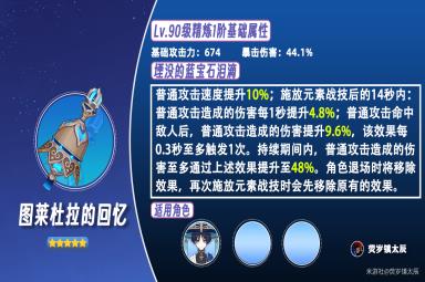 原神武器图莱杜拉的回忆强度分析攻略
