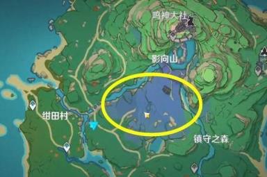 原神绀田村东北方的荒废神社地图位置攻略