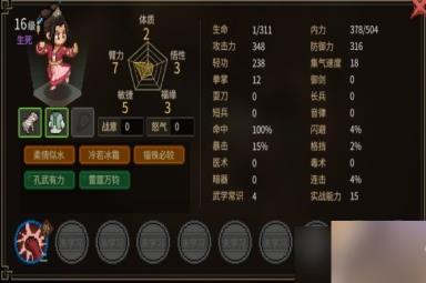 《大侠立志传》无名小村npc天赋评价 无名村npc天赋怎么样？