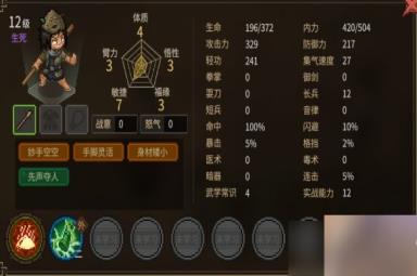 《大侠立志传》无名小村npc天赋评价 无名村npc天赋怎么样？