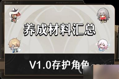 崩坏星穹铁道1.0存护角色满级养成材料介绍