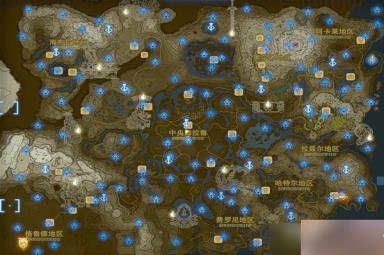 《塞尔达传说王国之泪》全152个神庙地图