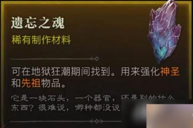 《暗黑破坏神4》遗忘之魂作用介绍