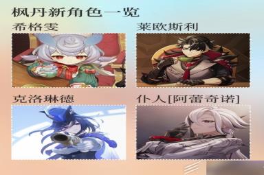 原神枫丹PV各角色名称一览