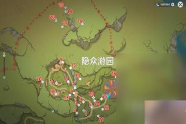 原神3.8隐众游园南北全礼券收集指南