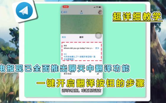 telegram有没有翻译插件_telegram怎么在线翻译_telegram翻译插件