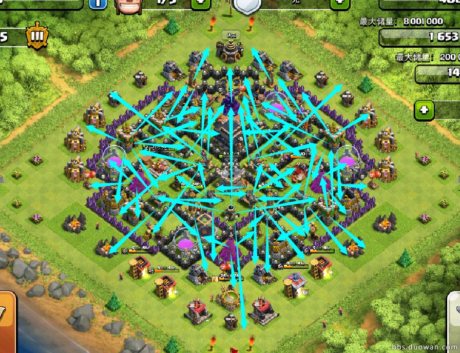 coc8本阵型_coc8本部落战阵型链接_coc八本阵型2020
